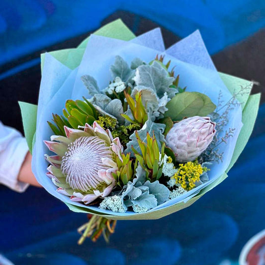 Natives with King Proteas Bouquet