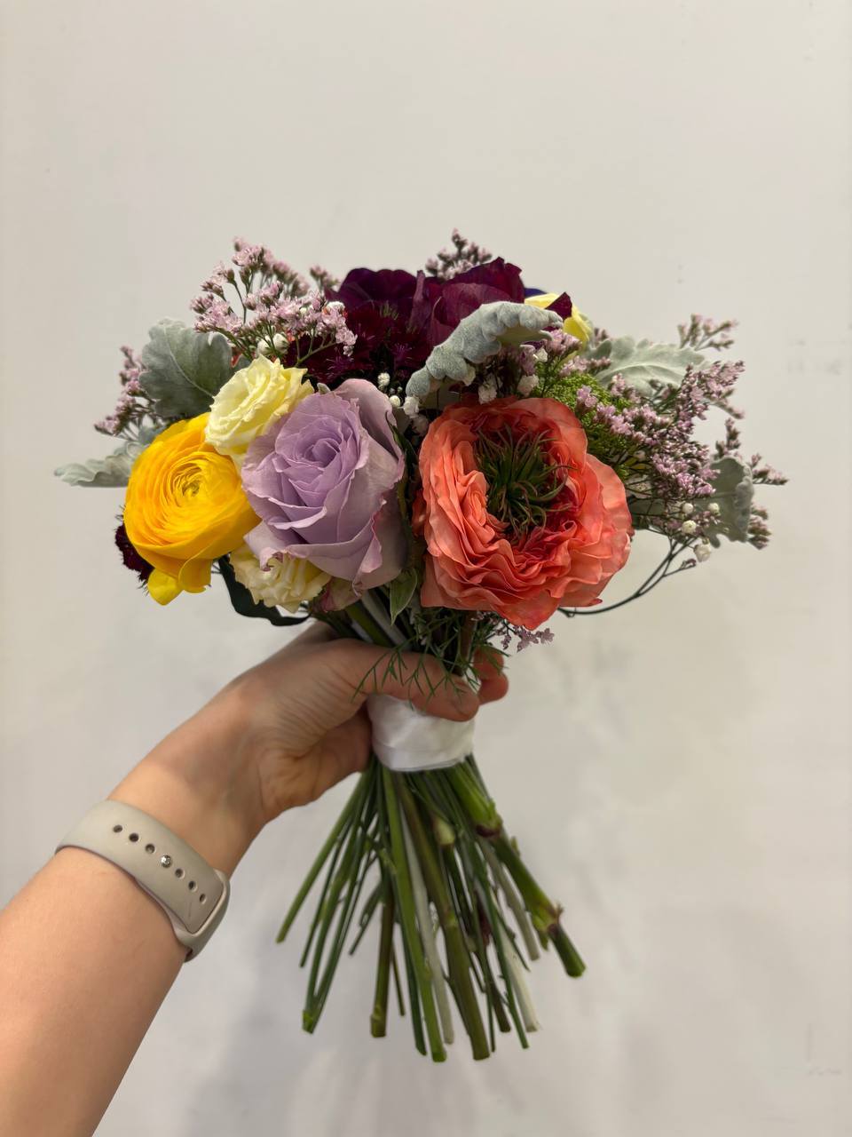 Purple bridal bouquet