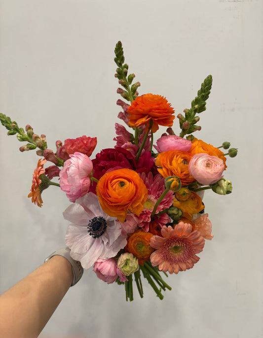 Orange bridal bouquet